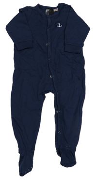 Tmavomodrý overal s kotvou H&M