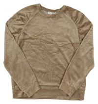 Hnedá zamatová mikina Name it