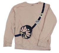 Ružová mikina s kabelkou Kids