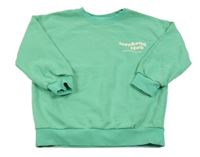 Zelená mikina s nápisom M&S