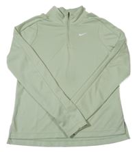Světlezelená sportovní mikina s logem Nike