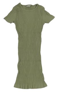 Khaki rebrované šaty Matalan