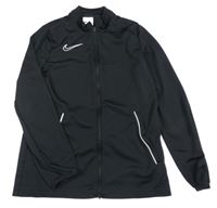 Černá sportovní funkční propínací mikina s logem Nike