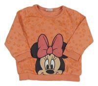 Oranžová vzorovaná mikina s Minnie Disney