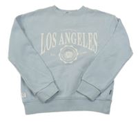 Svetlomodrá mikina s nápisom