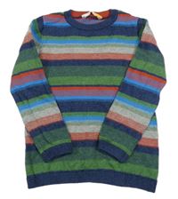 Barevný pruhovaný lehký svetr John Lewis