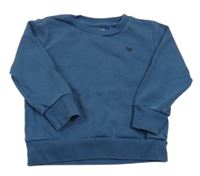 Tmavomodrá mikina s výšivkou Next