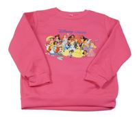 Růžová mikina s Disney princeznami 