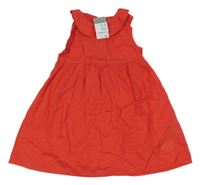 Nové - Červené ľahké šaty s golierikom Primark