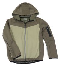 Khaki prepínaci mikina s kapucňou Primark