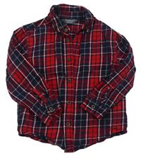 Červeno-čierno-biela kockovaná košeľa Primark