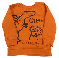 Oranžová mikina s dinem George