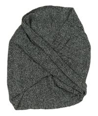 Šedý pletený melírovaný nákrčník