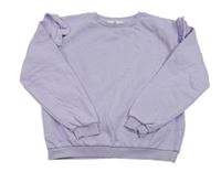 Lila mikina s volánikmi H&M