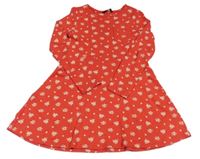 Červené květované šaty George