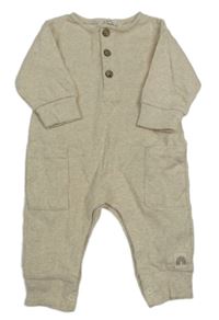 Smotanový rebrovaný overal