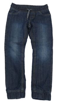 Tmavomodré zateplené teplákové cuff rifle C&A