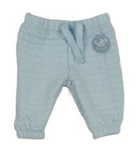 Svetlomodré prešívané tepláky s psíkom