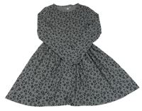 Šedo-černé šaty s leopardím vzorem F&F