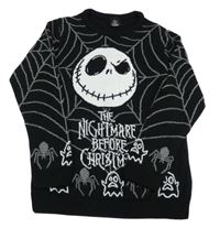 Čierno-sivý sveter s Jackem Skellintonem Disney