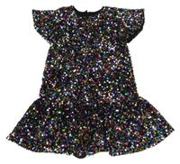 Černo-barevné šaty s flitry Dunnes Stores