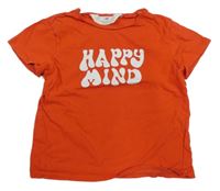 Červené tričko s nápisom H&M