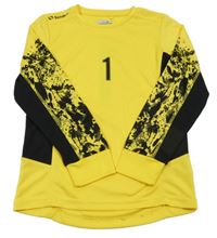 Žlto-čierne športové tričko s číslom Sondico