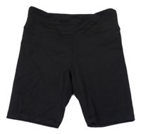 Čierne športové elastické kraťasy H&M