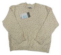 Nové - Béžovo-lila-oranžový bodkovaná ý sveter Primark
