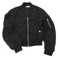Černý šusťákový podzimní crop bomber H&M