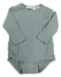 Světlezelené žebrované body Zara