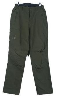 Pánske khaki šušťákové outdoorové nohavice Karrimor