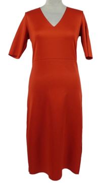 Dámské červené pouzdrové midi šaty Bodyflirt 