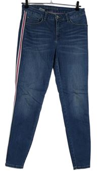 Dámské modré rifle s pruhy Bonita 