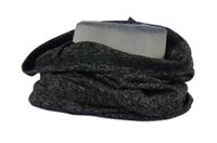 Dámský šedý melírovaný nákrčník 