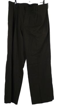 Nové - Pánské hnědé kalhoty s puky H&M vel. 38