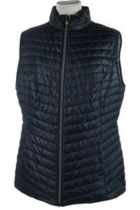 Dámska tmavomodrá prešívaná šušťáková zateplená vesta C&A