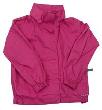 Neónově ružová šušťáková vodeodolná bunda s ukrývací kapucňou Gelert