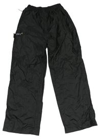 Černé šusťákové funkční kalhoty Gelert