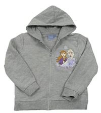 Svetlosivá prepínaci mikina s Frozen a kapucňou zn. Disney
