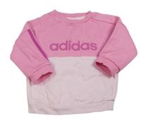 Ružová mikina s logom Adidas