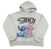 Biela oversize mikina so Stichem a kapucňou C&A