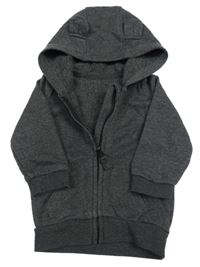 Tmavosivá prepínaci mikina s kapucňou George