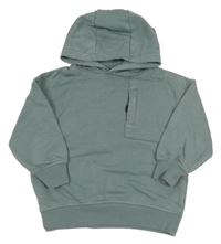 Zelenomodrá mikina s kapucňou Next