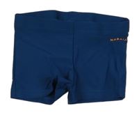 Tmavomodré nohavičkové plavky s logem 