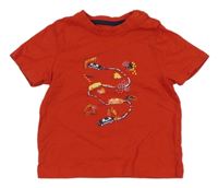 Červené tričko s autami Lupilu