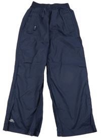 Tmavomodré šusťákové funkční nepromokavé kalhoty TRESPASS