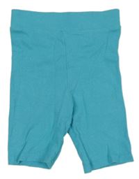 Tyrkysové rebrované ľahké kraťasy Primark