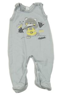 Šedé dupačky s medvedíkom TupTam