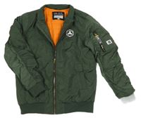 Khaki šušťáková zateplená bunda F&F